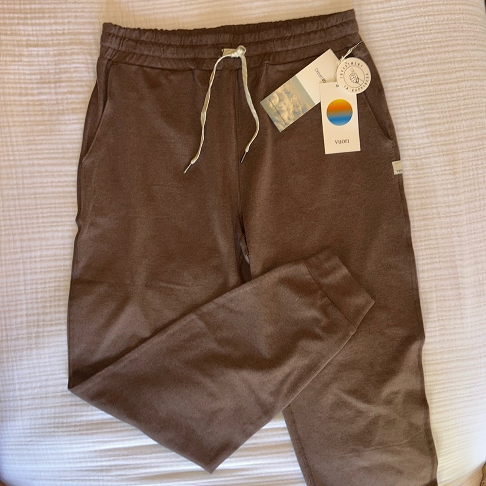 Vuori Performance Jogger- Fossil Heather, Small